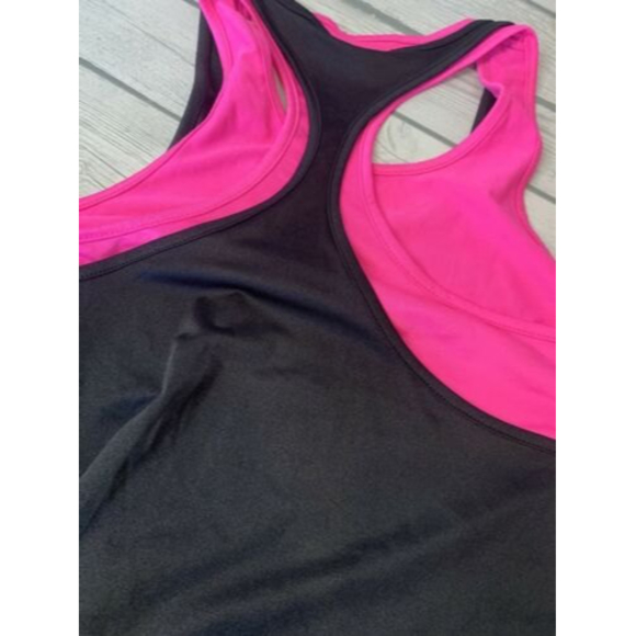 Womens Double Layer Tank Top Size 2 Racerback Yoga Gym Workout You Got This - Picture 11 of 12